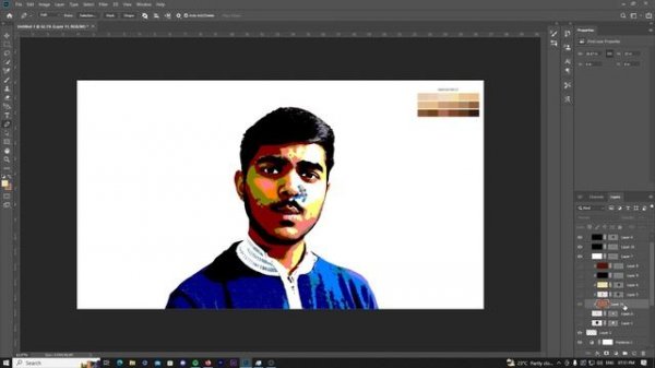 Vector Portrait in Photoshop 2023 | Adobe Photoshop | Vector Speedart | Vector Logo