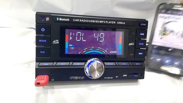 Woodman Double Din MP3-WM47 With USB & Bluetooth Car Media Player Demo Video смотреть онлайн