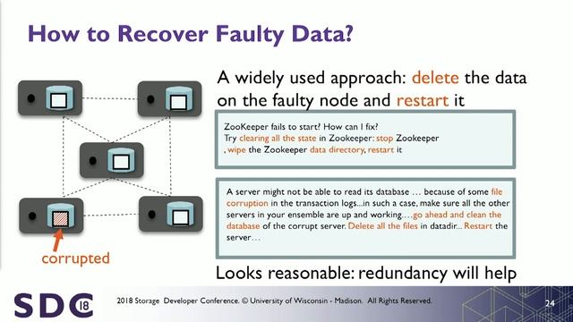 SDC 2018 - Protocol-Aware Recovery for Consensus-Based Storage смотреть онлайн