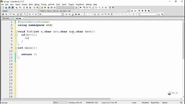 C++ Program Tower of Hanoi problem using recursion смотреть онлайн