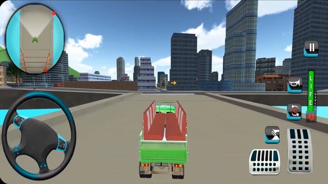 Симуляторы автомобилей - Симулятор городского грузовика 3d Бесплатные игры Симулятор вождения смотреть онлайн