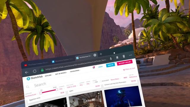 browsing sketchfab 3D models in VR on Meta Quest смотреть онлайн