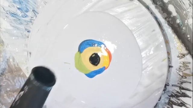 Рисую на журнальном столике в технике жидкий акрил Fluid art смотреть онлайн