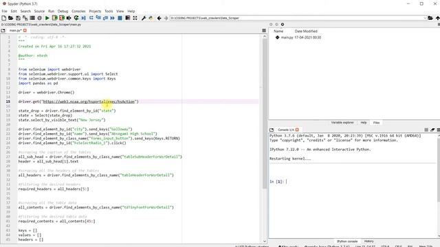 Data Scraper using Selenium (Python) смотреть онлайн