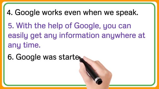 10 lines on GOOGLE in English // essay on Google // google essay смотреть онлайн