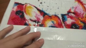 Процесс выкладки алмазной мозаики | советы для начинающих