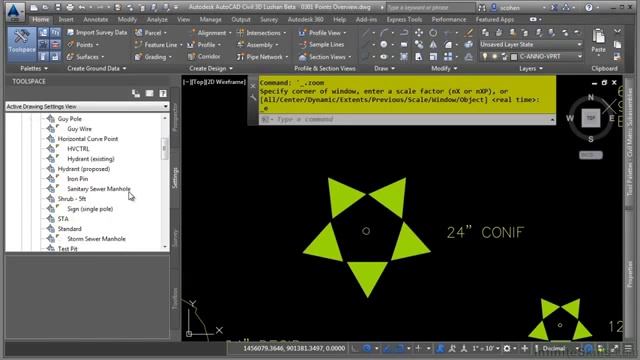 AutoCAD Civil 3D 2015 Tutorial Points Overview смотреть онлайн