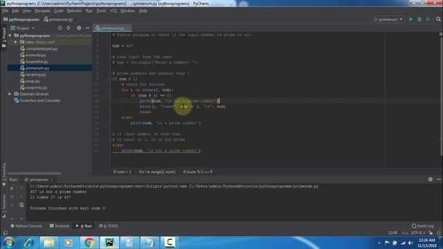 python tutorial for beginners | python prime number program | learn python tutorial | Harisystems смотреть онлайн