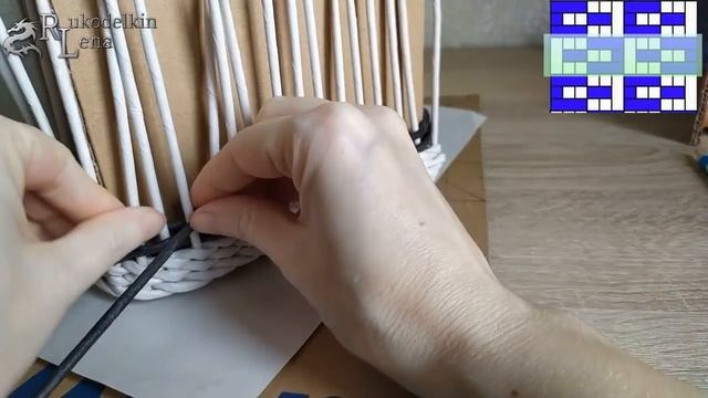 Урок 22: УЧИМСЯ плести по СХЕМЕ ситцевого плетения из газетных трубочек смотреть онлайн