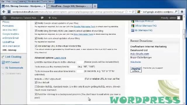 WP 3x Tutorial 42: Using the Google XML Sitemap Generator for Your WordPress смотреть онлайн