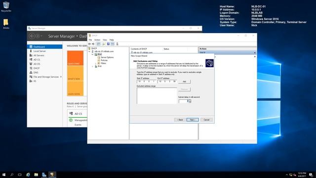 2.1 Implementing DHCP in Windows Server 2016 (Step by Step guide) смотреть онлайн