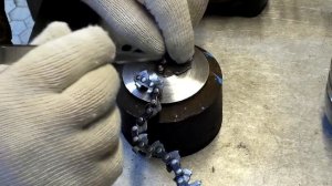 Укорачивание цепи бензопилы своими руками.