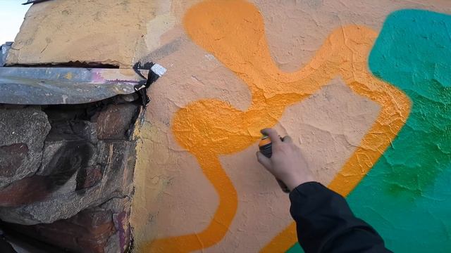 Rooftop Walkers Colored Piece  Full Process