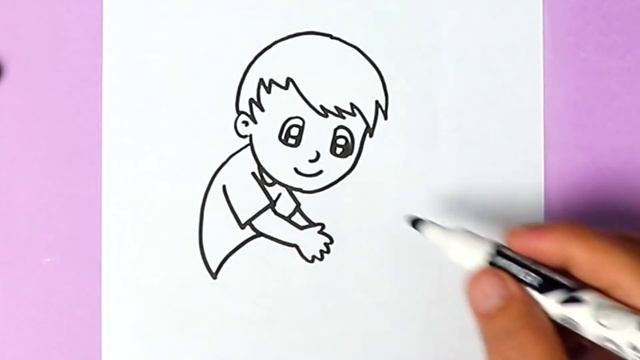 HOW TO DRAW A BOY PLAYING TOY Step by Step смотреть онлайн