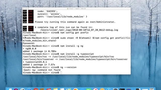 npm package install permission issue on macbook смотреть онлайн