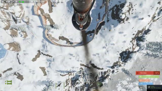 Rust | Upside down minicopter flight and landing смотреть онлайн