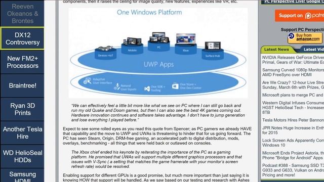 Debating DX12, Windows 10 Store, UWP, Ashes of the Singularity and More смотреть онлайн
