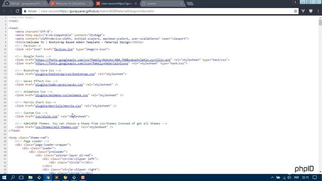 Laravel - nge-Mix AdminBSB Material Design смотреть онлайн