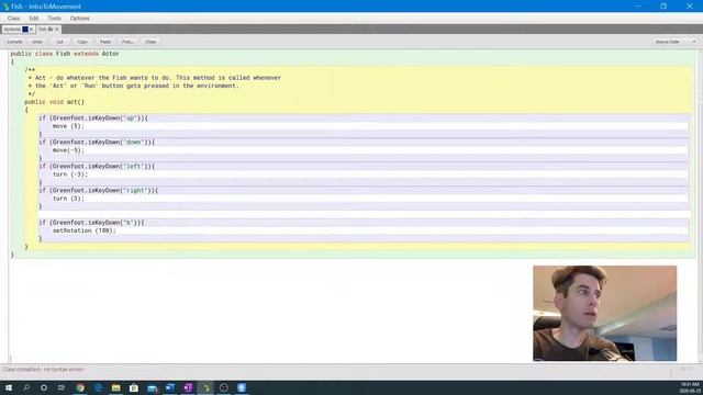 Greenfoot Series 1 - Movement and Keyboard Input смотреть онлайн