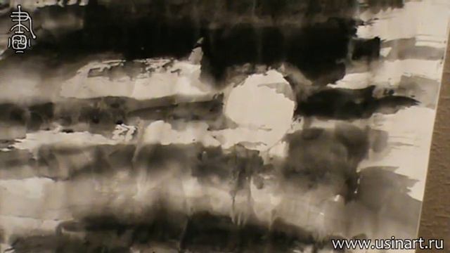 Уроки по пейзажной живописи у-син. Урок 11 Лунная ночь в горах смотреть онлайн