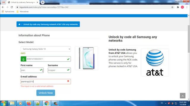 How to Unlock Samsung Note 10 by imei code - safe and easy bigunlock.com смотреть онлайн