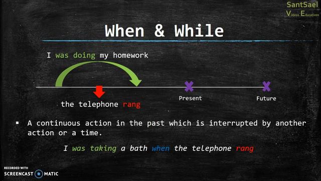 Past Simple And Past Continuous (contrast)