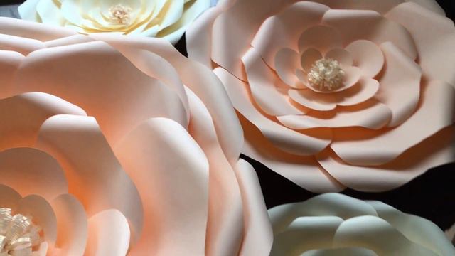 Бумажные цветы , цветы из бумаги для фотозоны , fleurs de papier géantes, paper flower смотреть онлайн