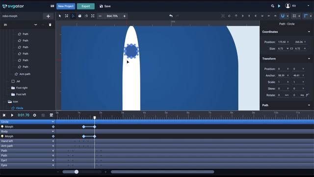 Advanced Morph Animation Tutorial | SVGator смотреть онлайн