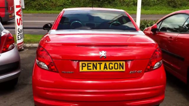 2009 59 PLATE PEUGEOT 207 CC 1.6 VTI GT COUPE CONVERTIBLE - FLAMENCO RED смотреть онлайн