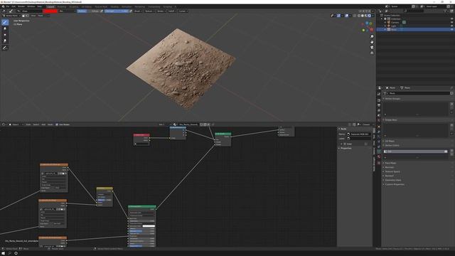 Blender Vertex Color height blend material tutorial - Learn how to blend materials in Evee & Cycles смотреть онлайн