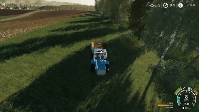 FS19 Колхоз на целине # 120 Лесопосадочная машина в работе . Карта новостройка .