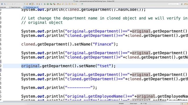 Shallow copy Clone Implementation Video-19 смотреть онлайн