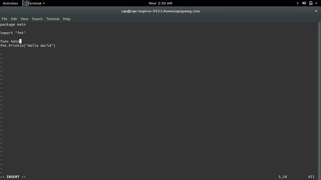 Golang Go syntax error: non declaration statement outside function body смотреть онлайн
