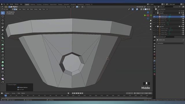 [Low Poly - High Poly - UV] Юла или Волчок в Blender 3D | Модель полного пайплайна #1