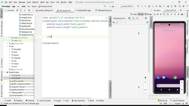 How to Create Sliding Up Screen Android Studio || Sliding Panel Layout || Coding With Hammad смотреть онлайн