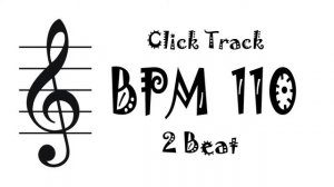【BPM 110】Drum 2Beat - Rhythm Track Metronome