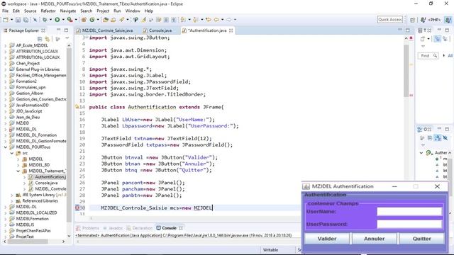 MZJDEL Controle Saisie dans les Formulaires Java+Eclipse смотреть онлайн