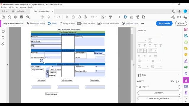 Manejo de formularios con Acrobat Pro DC смотреть онлайн