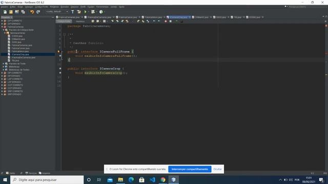 Código Java Diagrama Abstract Factory смотреть онлайн