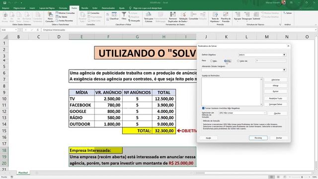 Como usar o Solver - Excel смотреть онлайн