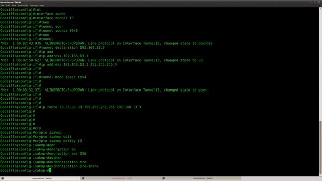 GRE over IPSEC lab in GNS3 смотреть онлайн