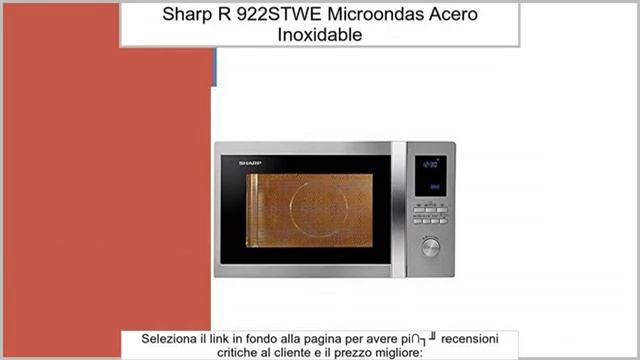 Sharp R-922STWE - Microondas (51,9 cm, 51 cm, 31,5 cm) Acero inoxidable смотреть онлайн