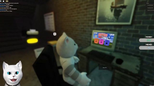 СОЗДАЮ МЕМЫ С ВЕСЁЛЫМ КОТОМ В 3 ЧАСА НОЧИ В ПОДВАЛЕ РОБЛОКС! Roblox Кронос смотреть онлайн