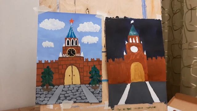 Мастер-класс для детей "Рисуем Кремль" от педагога студии "Диво" , Дуплякиной Татьяны Алексеевны. смотреть онлайн