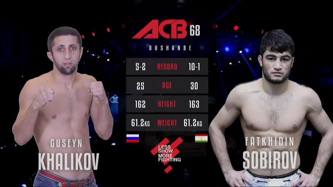 Гусейн Халиков vs. Фатхидин Собиров | Guseyn Khalikov vs. Fatkhidin Sobirov | ACB 68 - YE 21 смотреть онлайн