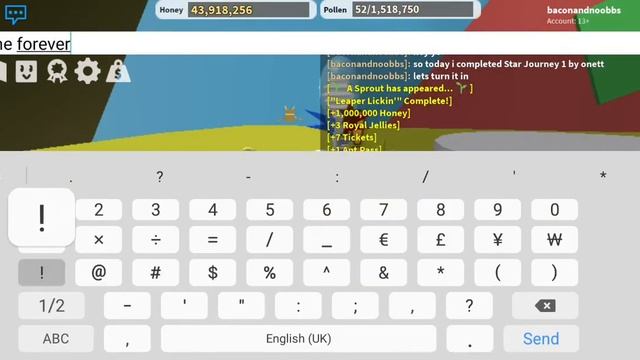 Completing Star Journey 1 Quest in Bee Swarm Simulator смотреть онлайн