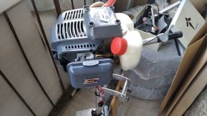лодочный  мотор из бензокосы 4 часть )))