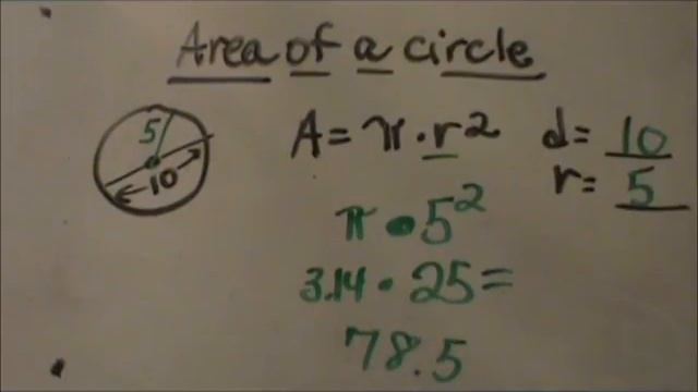 Finding the area of a circle. смотреть онлайн