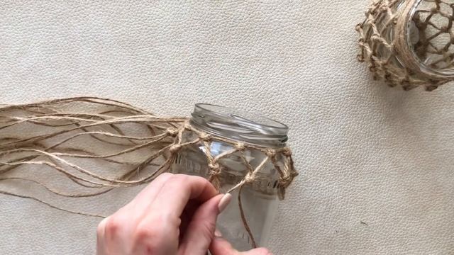 Идея декора стеклянной баночки легко с помощью джута | Jute Decor Ideas | Room Decor DIY