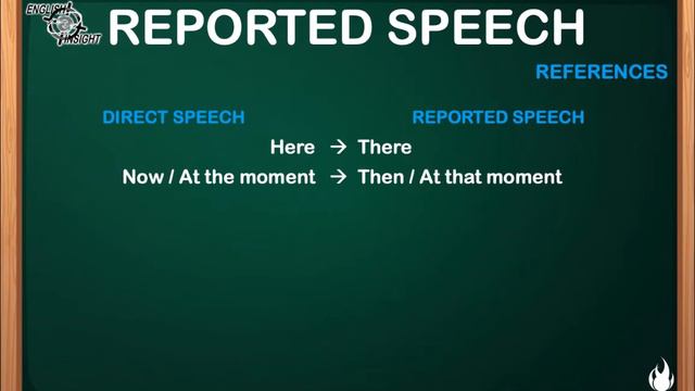 REPORTED SPEECH
